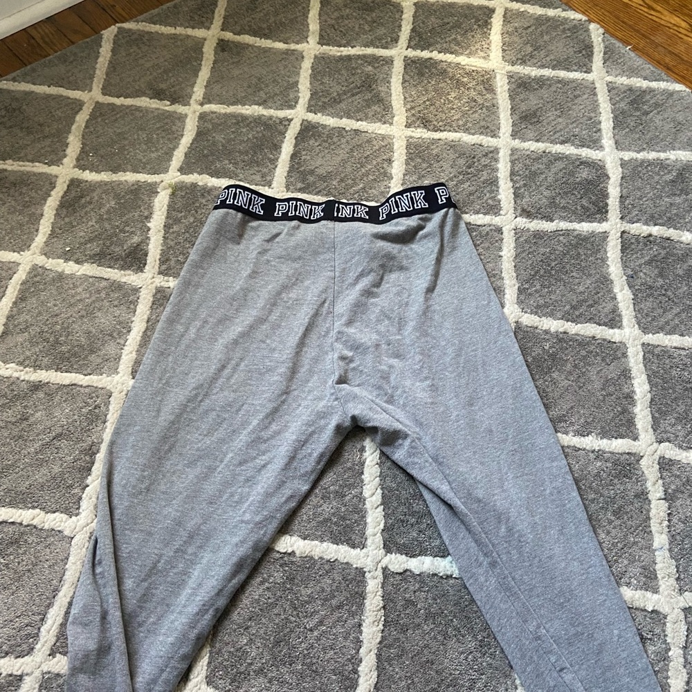 Pink gray leggings - Picture 2 of 2